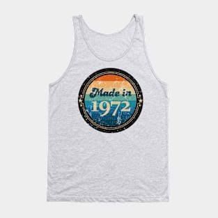 Retro Vintage Made In 1972 Tank Top